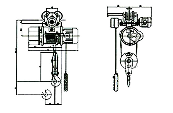 鋼絲繩電動(dòng)葫蘆結(jié)構(gòu)圖